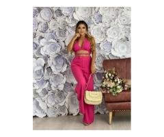 Vestido rosa y vestido blanco sixtyninemoda.com - 2