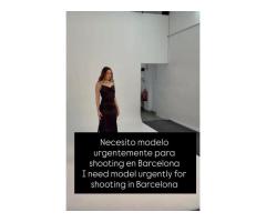 Necesito modelo urgentemente para shooting en Barcelona